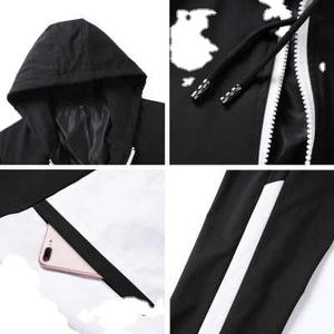 Survêtements homme coupe ajustée personnalisé Tech Fleece Avec noir Jogging Survêtement tech polaire Survêtement hiver polaire - Product Image 2