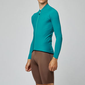 Maillot de Ciclismo para Hombre con Material Transpirable de Secado Rápido, Camiseta de Ciclismo Corta y Larga con Bolsillos, Resistente al Viento - Product Image 3