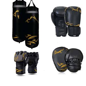 Guantes de Boxeo de Cuero Vacuno con Logotipo Personalizado de Alta Calidad y Diseño Profesional Ganador, Incluye Protectores de Cabeza y Entrepierna de 8oz, Venta al Por Mayor - Product Image 1