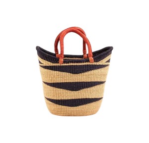 Natural Minimalist Seagrass Handbags With Leather Handle Fashion <b>Women</b> Casual Handbag Eco Friendly <b>Beach</b> Straw Tote <b>Bag</b> OEM - Product Image 1