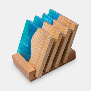 Reusable Eco-Friendly Handmade Wood & Resin <b>Coaster</b> with Custom Design Stylish <b>Drink</b> Mats & Pads Low Price - Product Image 2