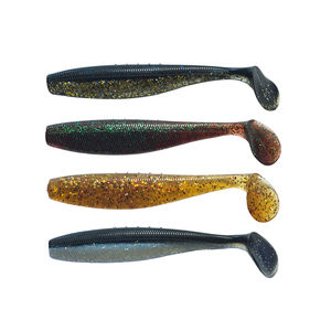 Vente en gros OEM <span class=keywords><strong>Leurre</strong></span> souple de pêche 100mm 10g, type Shad à queue en T, appât ver pour la pêche au bar et à la truite - Product Image 2