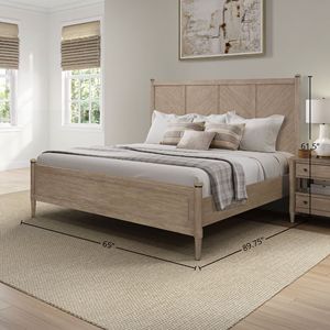 Cama de Madera Queen Lo Post con Acabado en Arena - Product Image 3