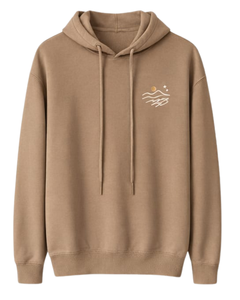 Sudadera con Capucha Color Caqui para Mujer, Felpa de Algodón, Logotipo Bordado Minimalista, Ropa Casual Urbana, Venta al Por Mayor de Fábrica OEM - Product Image 1