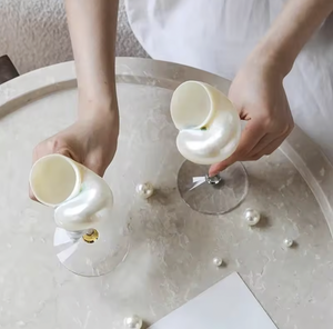 Premium Handmade Seashell <b>Wine</b> Glass Vietnam Natural Shell Material for Drink Serving Decor <b>Table</b> Use Bulk Supply - Product Image 4