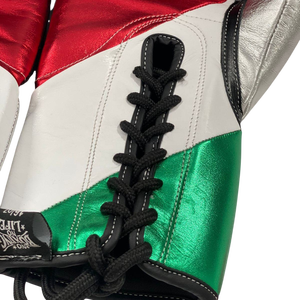 Guantes Profesionales Hechos a Medida, Sin Boxeo No Hay Vida, Cierre con Cordones, Muay Thai para Adultos y Artes Marciales, Personalizados, 100% Cuero Genuino - Product Image 6