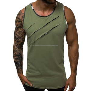 Débardeur de sport pour homme sur mesure en 3D, vêtements de sport respirants, anti-UV, séchage rapide, 100% coton - Product Image 1