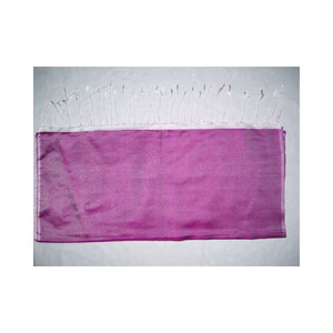 Custom square Design Digitally Printing Supplier Silk Satin Scarf <b>Shawl</b> for Women Personalized Banarsi Silk Purple Scarf - Product Image 3