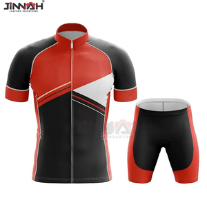 Tenue de cyclisme pour hommes, ensemble de vêtements de sport d'été respirants, écologiques, à séchage rapide, personnalisables pour la course à vélo - Product Image 4