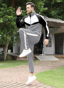 Ensemble de survêtements pour hommes, 2 pièces, survêtements de sport à fermeture éclair intégrale, ensembles de survêtements de jogging pour hommes - Product Image 3