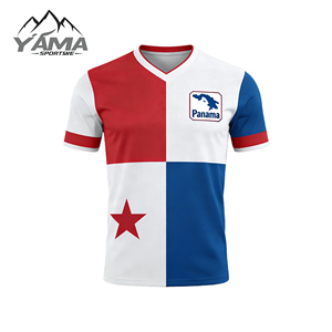 Camiseta de Fútbol Personalizada del Equipo Nacional de Panamá 2026, Uniforme de Fútbol de Alta Calidad Hecho en Tailandia para Entrenamiento y Partido, Venta al Por Mayor - Product Image 1