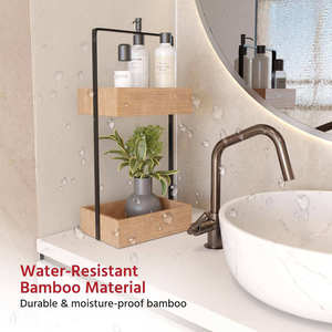 High on Demand Wooden Wall Shelf with Industrial Metal <b>Frame</b> for Bathroom Organizer and Home Decor Available In Bulk Quantity - Product Image 3