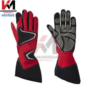 Guantes de Karting Duraderos de Cuero Amara, Resistentes a la Abrasión, con Acolchado Antichoque, Guantes Profesionales para Carreras de Go-Kart - Product Image 4