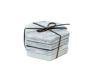 Sous-verres en marbre naturel en forme de U pour la vente en gros |   Sous-verres en marbre résistants à la chaleur en gros pour la maison, le bureau et les cafés (OEM) - Product Image 6