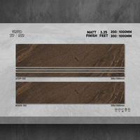 Carreaux de marche/rail en porcelaine, 300x1000mm, pour marche, finitions, antidérapantes, le lot de la marque indienne