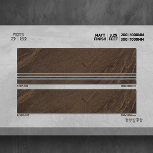 Carreaux de marche/rail en porcelaine, 300x1000mm, pour marche, finitions, antidérapantes, le lot de la marque indienne - Product Image 4