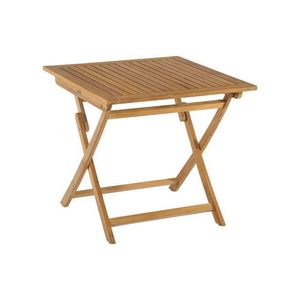 Solid Wood <b>Folding</b> Square <b>Dining</b> <b>Table</b> Rustic Modern Design Foldable Home Furniture for Indoor/Outdoor Use - Product Image 1