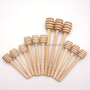 Haute qualité en gros bois d'olivier naturel taille différente serveur de miel en bois Drizzler mélange agitateur pour pot vaisselle - Product Image 2