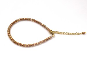 Gemstone <b>Beaded</b> <b>Gold</b> Plated <b>Bracelet</b> for Women Fashion Jewelry - Product Image 3