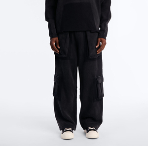 Pantalones Deportivos Anchos y Rectos de Estilo Urbano para Hombre, Fabricados a Medida, de Felpa Francesa Gruesa, Estilo Holgado - Product Image 1