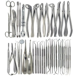 Kit d'instruments chirurgicaux dentaires en acier inoxydable, pinces orthodontiques manuelles, coupe-fil, ciseaux, argent, classe I, poignée moletée, CE - Product Image 6