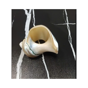 White Shell Napkin Ring Fast Ship From Viet Nam Decorative Dining Accessory for Restaurant Hotel and <b>Party</b> <b>Table</b> Settings - Product Image 4