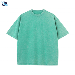 T-shirt Homme Oversize Rétro 100% Coton 220g Uni avec Logo Imprimé DTG, Effet Délavé Acide, Style Vintage Personnalisé OEM - Product Image 5