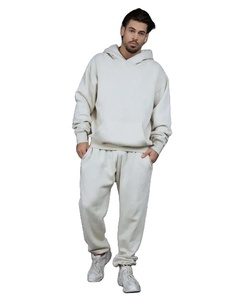Pantalon à capuche deux pièces ensembles pull haut hommes 2025 automne hiver épaissir costume sweat survêtement vêtements de sport tenues décontractées - Product Image 3