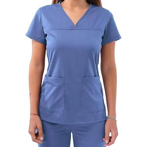 New Custom Women Medical <b>Scrubs</b> Jersey Healthcare <b>Scrubs</b> Women Nursing Doctor <b>Scrubs</b> Jersey <b>Scrub</b> <b>Tops</b> Uniform For Women - Product Image 1