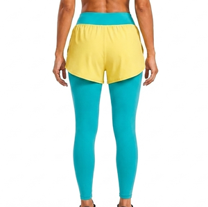 Outerwear Best Stylish <b>Shorts</b> With <b>Leggings</b> Outdoor Wear Fashionable Good Quality Elastic Waist Yoga <b>Legging</b> For Women's - Product Image 2