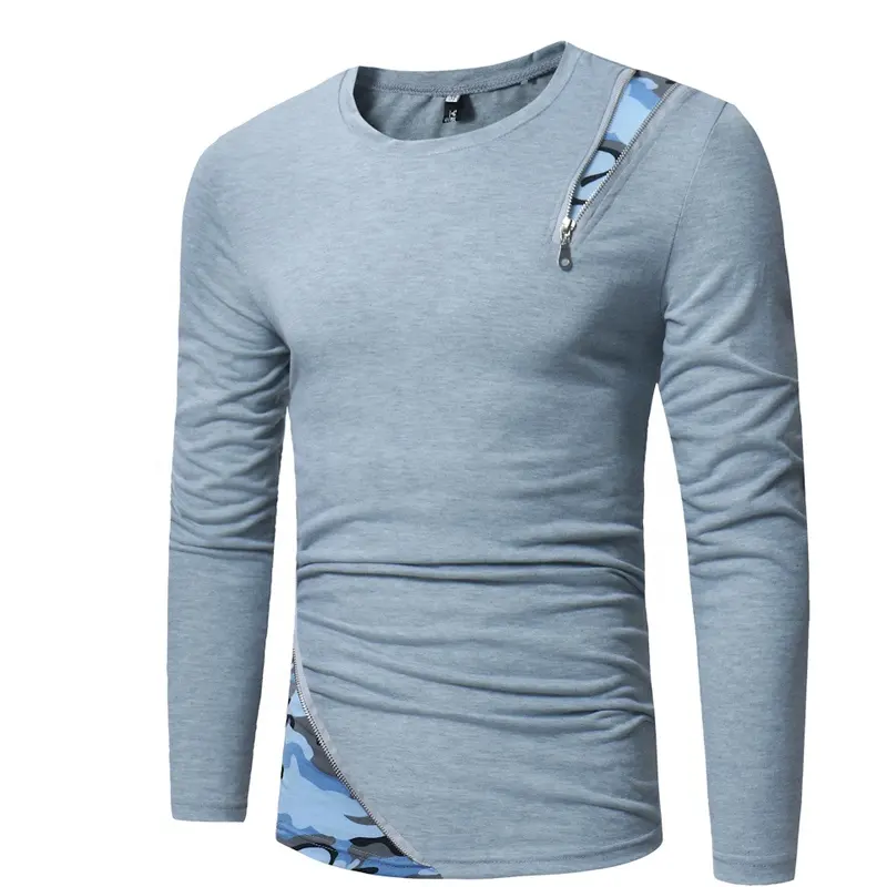 Custom Logo Long Sleeve Fashion Tshirt Modal Men Shirt Sports T-shirt High Quality Embroidery t shirt