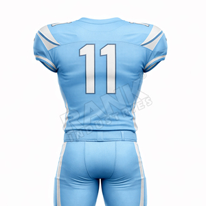 Camiseta de fútbol negra personalizada, nombre del equipo personalizado, cualquier nombre y número, uniforme de fútbol americano, ropa deportiva transpirable de malla para hombres - Product Image 5