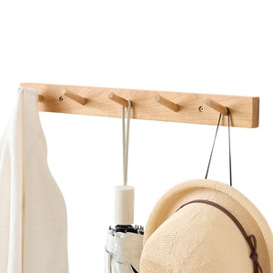 Gancho de Pared de Madera de Teca Natural, Diseño Minimalista, Venta al por Mayor, Moradabad, India - Product Image 1
