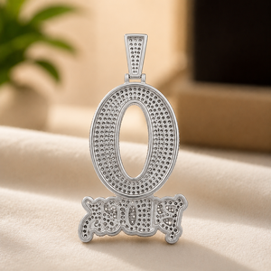 VVS1 Round Brilliant Diamond Yellow <b>Gold</b> Plated Charm <b>Pendant's</b> Moissanite Hip Hop Unisex Jewelry - Product Image 6