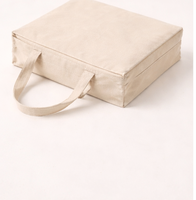 Sac fourre-tout en toile de coton pour femme, personnalisé avec logo, écologique, réutilisable, vierge, avec fermeture éclair supérieure, en toile épaisse, vente en gros