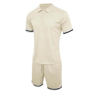 Ensemble de sport et de loisirs 2 pièces pour homme, été 2026, haute qualité, décontracté, respirant, polo en molleton à manches courtes et short, pour la gym et le fitness - Product Image 4