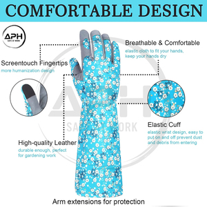 Gants de jardinage à manches longues avec protection des bras, gants de sécurité anti-épines pour l'agriculture et l'aménagement paysager - Product Image 2