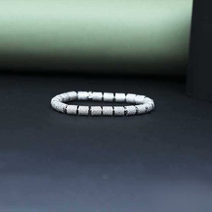 Geometric 925 Silver Chain Link <b>Bracelet</b> Minimalist Design Unisex Everyday Wear - Product Image 1