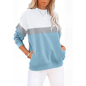 Womens <b>Sweatshirts</b> Cotton Crewneck Tops Long Sleeve <b>Cute</b> Lightweight Fall Winter Loose Casual Pullover with Pockets Comfortable - Product Image 6