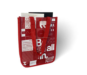 Sacs à provisions fourre-tout recyclables en PP non tissé personnalisés avec logo Sacs réutilisables écologiques avec poignées - Product Image 1