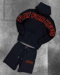 เสื้อฮู้ดผู้ชาย Play for Keeps รุ่นหนาสำหรับฤดูหนาว ผ้าฟลีซ 100% คอตตอน ไซส์ XL ดีไซน์ปักลายทันสมัย - Product Image 1