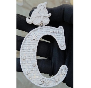 Pendentif en diamant moissanite élégant très demandé pour les occasions festives et le style de vie, disponible au prix d'usine - Product Image 6