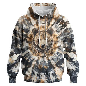 Sudadera con Capucha Estilo Dye para Hombre, Sudadera con Estampado Animal 3D, Sudadera con Capucha Unisex, Ropa Casual Urbana, Gráfico, Manga Larga, Cómoda - Product Image 1