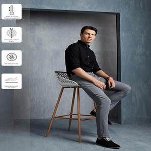 Prendas de punto de talla grande personalizadas con botones de manga corta de algodón de verano para hombre con logotipo, tejido suave transpirable - Product Image 4