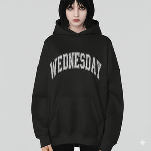 Sweat à capuche pour femme 100% coton, décontracté, oversize, avec épaules tombantes, pour l'hiver, service OEM - Product Image 1