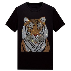 Últimos Diseños de Camisetas de Franela con Pedrería para Hombre, Alta Calidad, Transpirables, Cómodas, 100% Algodón, Gran Venta, Precio Razonable - Product Image 1