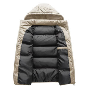 Gilet sans manches unisexe pour adulte, rembourré en coton, avec logo sur le devant, imperméable, fermeture éclair, pour l'hiver et les activités de plein air - Product Image 4