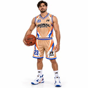 Maillot de basket-ball sans manches en maille respirante réversible, vente en gros, vêtements de sport personnalisés pour équipes, uniforme unisexe pour adultes - Product Image 3