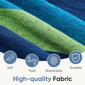 Blue 450lbs Heavy Duty Steel Frame <b>Hammock</b> with Space Saving Stand Portable for Indoor and Outdoor Use - Product Image 4