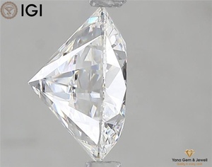 Diamante cultivado en laboratorio CVD de primera calidad, forma redonda, 10.99 mm, color E, claridad VVS1, 5.00 quilates, con certificado IGI para anillo de compromiso. - Product Image 4